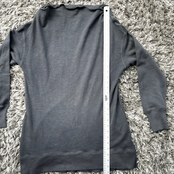 Pilcro by Anthropologie Women's Donna Tunic Pullover Sweater Wide Neck Gray Sz M - Picture 2 of 10